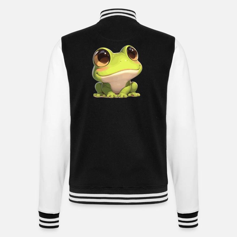 Frog Frogs - College Sweat Jacket - black/white