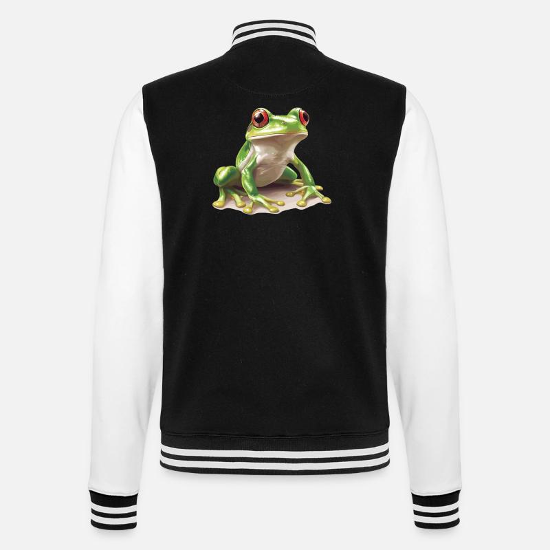 Frog Frogs - College Sweat Jacket - black/white