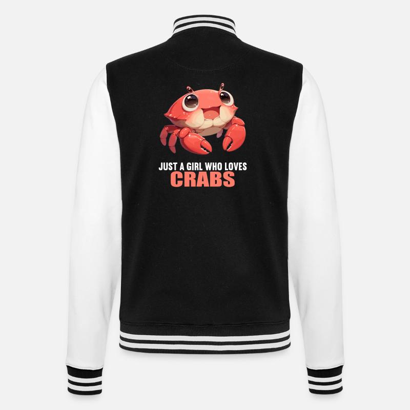 Krabbe Krabben - College-Sweatjacke - Schwarz/Weiß