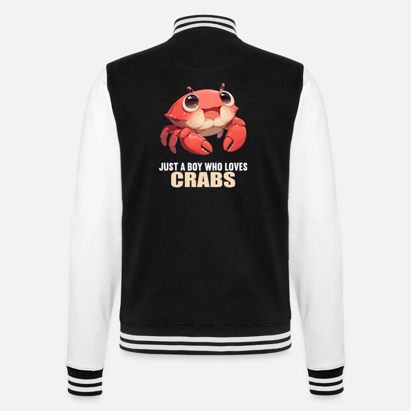 Krabbe Krabben - College-Sweatjacke - Schwarz/Weiß