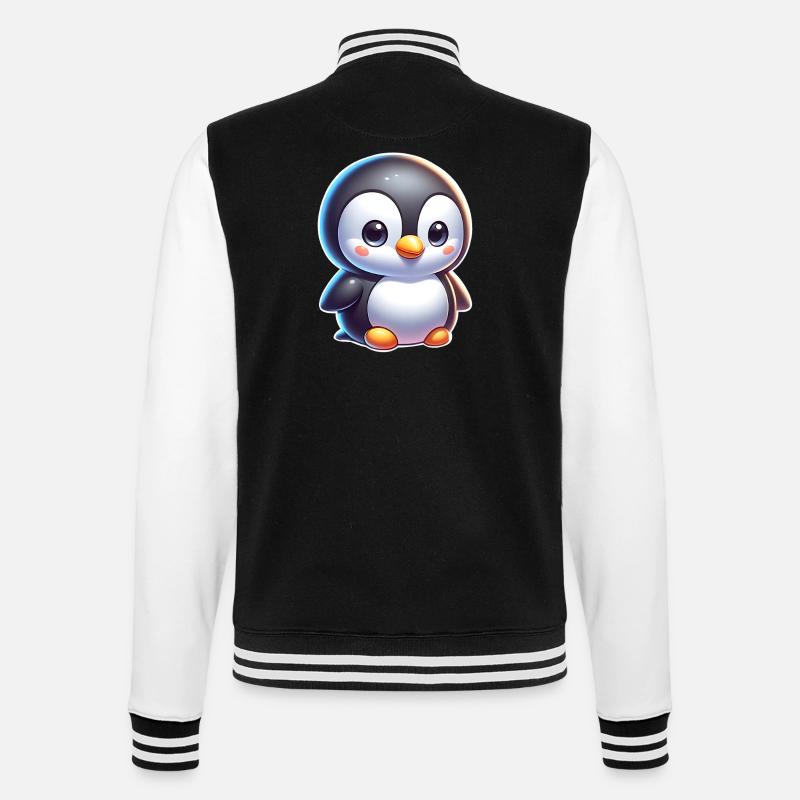 Penguin - College Sweat Jacket - black/white