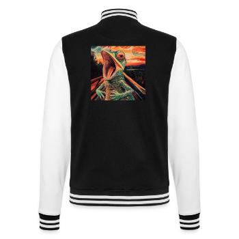 Chamäleon - College-Sweatjacke - Schwarz/Weiß - Hinten - Marisol (170cm)