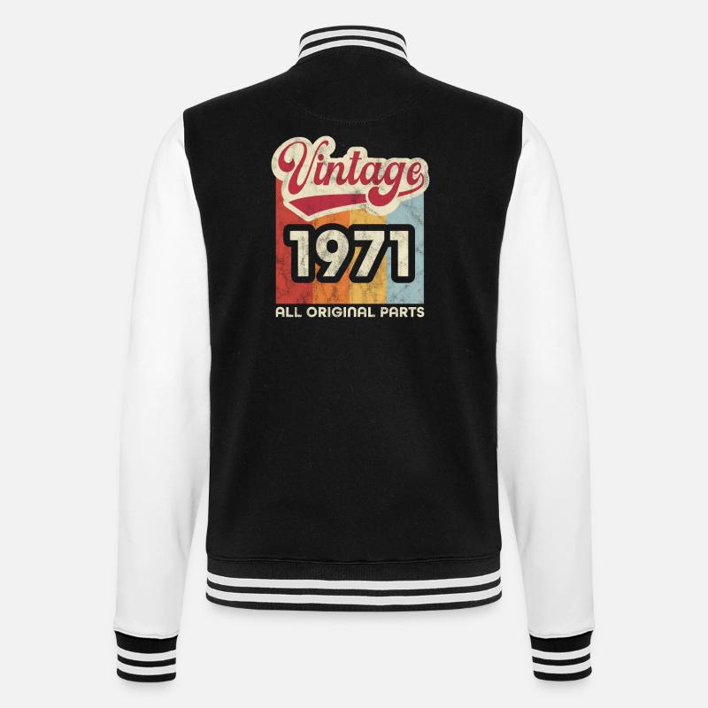 Millésime 1971 - Veste Teddy - noir/blanc