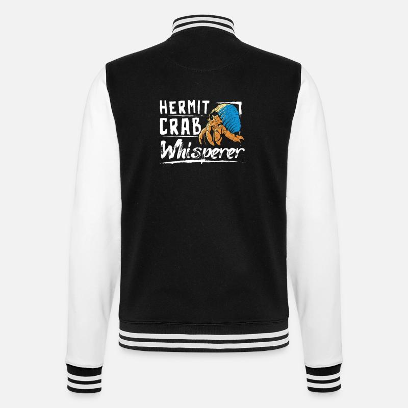 hermit crab whisperer - College-Sweatjacke - Schwarz/Weiß