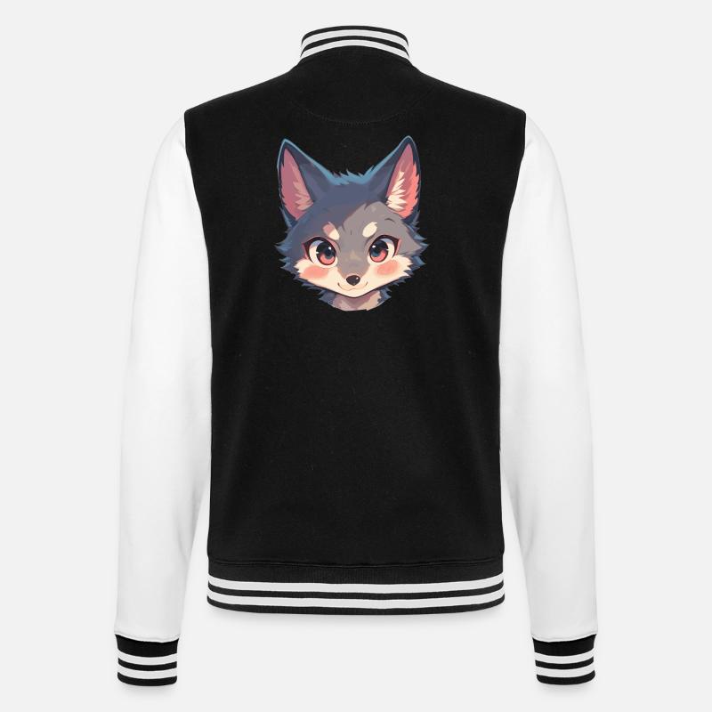 Graufüchse Graufuchs - College-Sweatjacke - Schwarz/Weiß