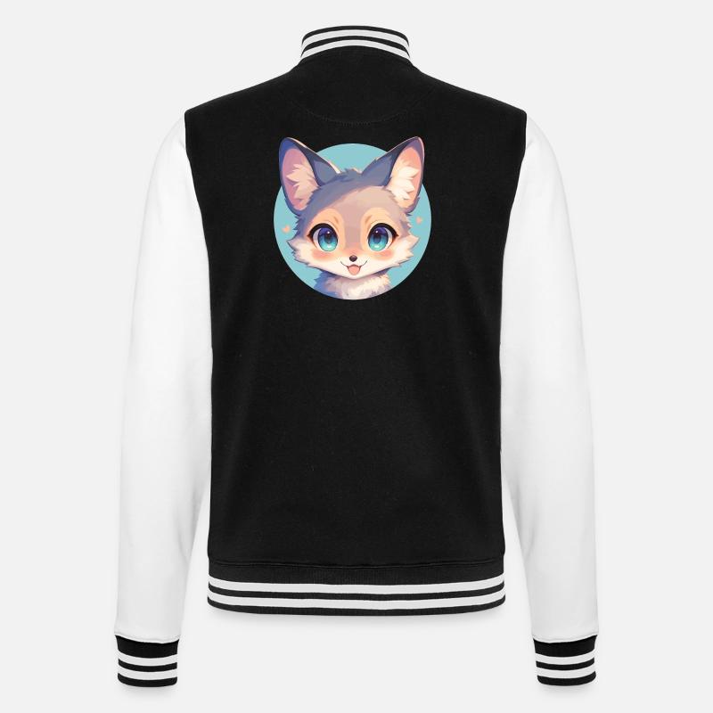 Graufüchse Graufuchs - College-Sweatjacke - Schwarz/Weiß