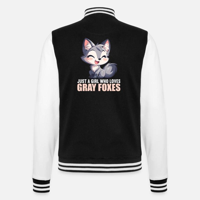 Graufüchse Graufuchs - College-Sweatjacke - Schwarz/Weiß