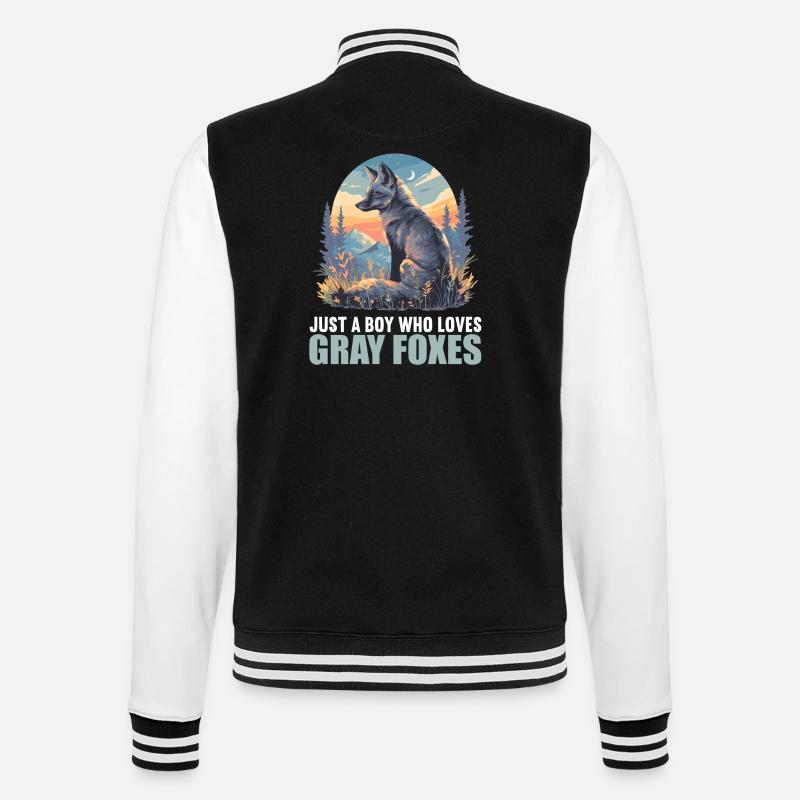 Graufüchse Graufuchs - College-Sweatjacke - Schwarz/Weiß