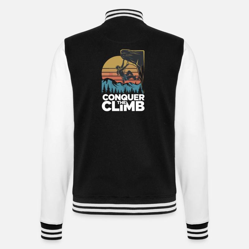 Conquer The Climb - College-Sweatjacke - Schwarz/Weiß