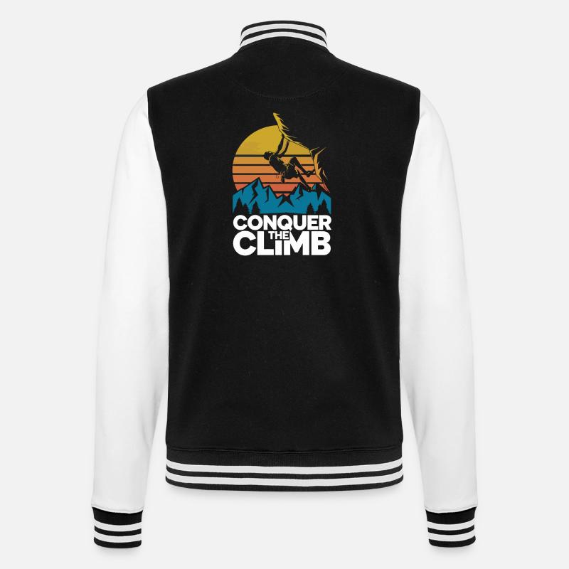 Conquer The Climb - College-Sweatjacke - Schwarz/Weiß