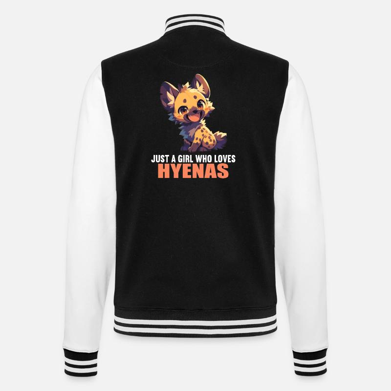 Hyänen Hyäne - College-Sweatjacke - Schwarz/Weiß
