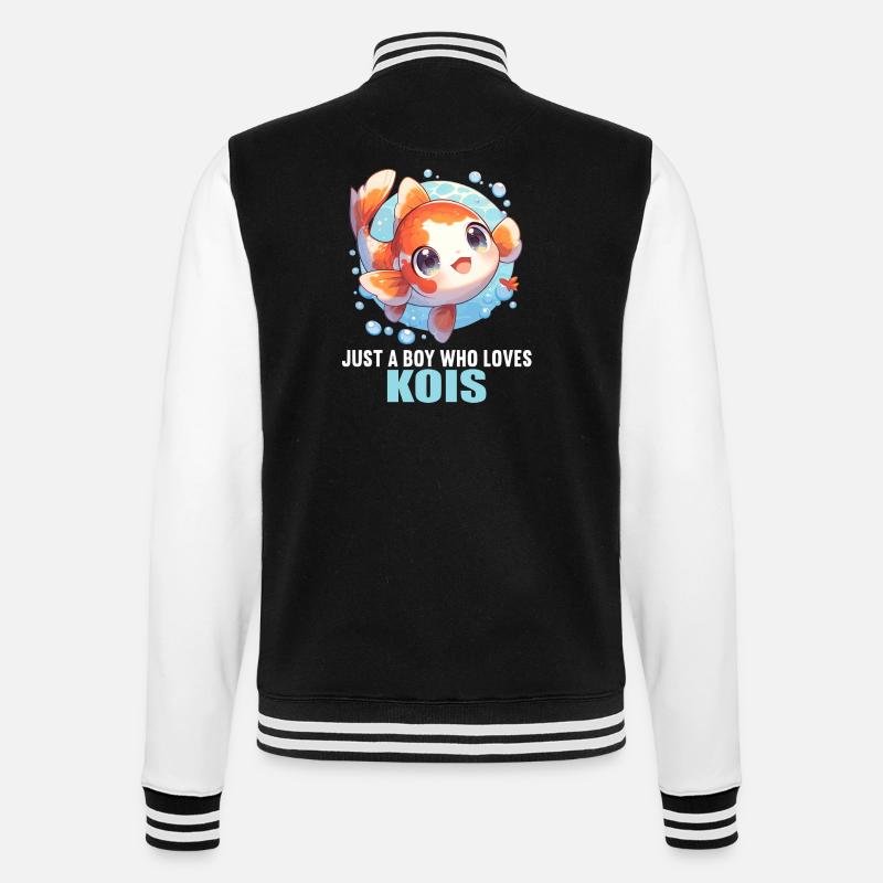 Koi Koi Carpe - Veste Teddy - noir/blanc