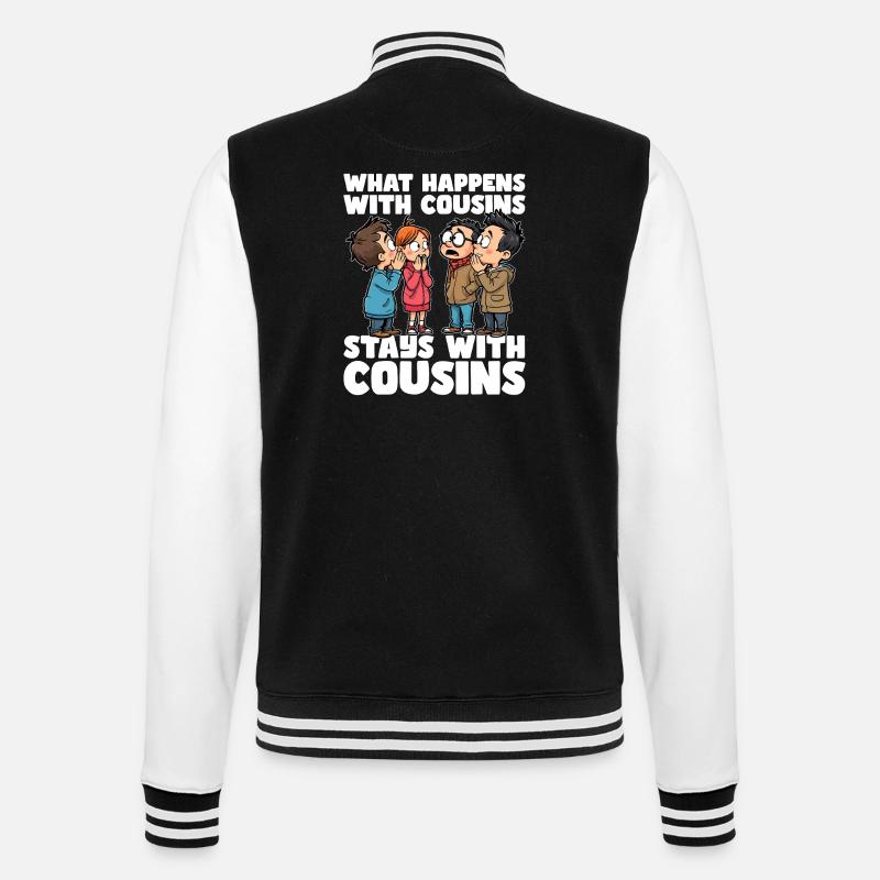 QUE SE PASSE-T-IL AVEC LES COUSINS, RESTE AVEC LES COUSINS - Veste Teddy - noir/blanc