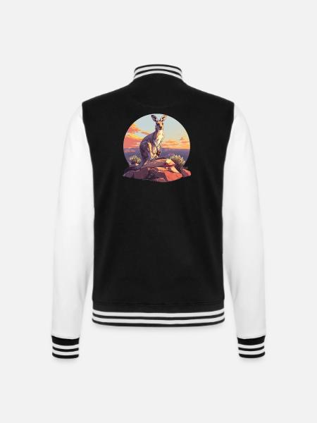 Kängurus Känguru - College-Sweatjacke - Schwarz/Weiß