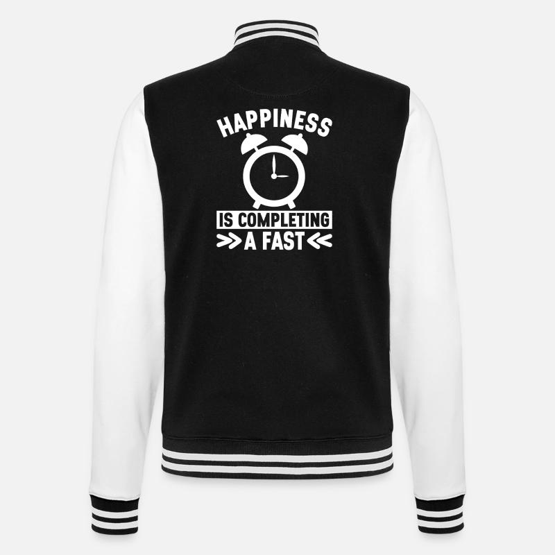 Intermittent fasting Intermittent fasting - College Sweat Jacket - black/white