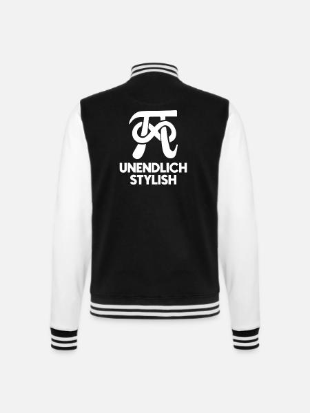 Unendlich Stylish - College-Sweatjacke - Schwarz/Weiß
