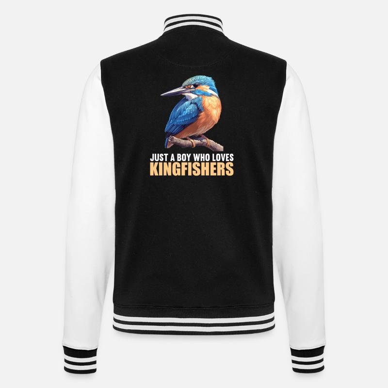 Eisvögel Eisvogel - College-Sweatjacke - Schwarz/Weiß