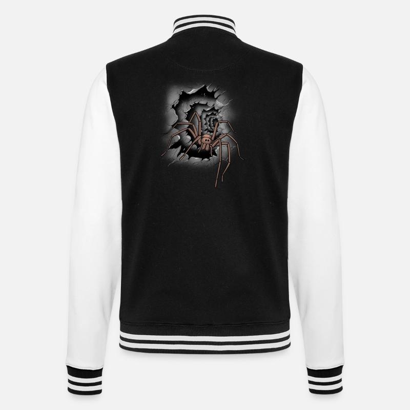 Araignée Halloween Araignées - Veste Teddy - noir/blanc