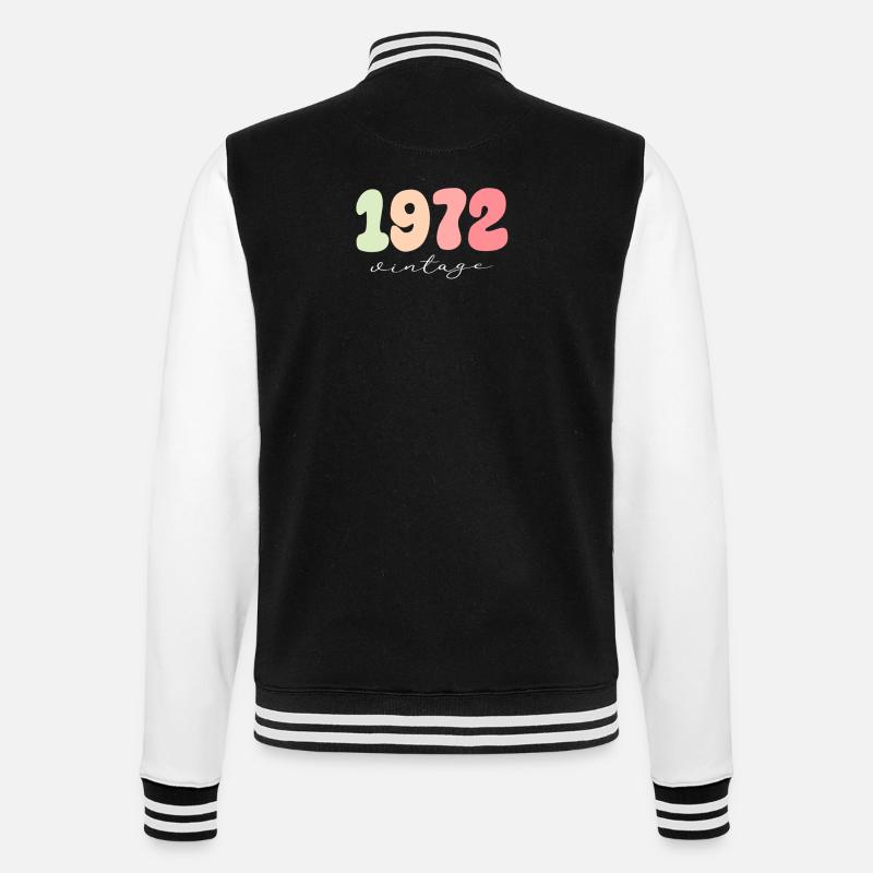 Date de naissance Année de naissance 1972 - Veste Teddy - noir/blanc
