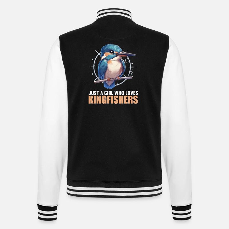 Eisvögel Eisvogel - College-Sweatjacke - Schwarz/Weiß