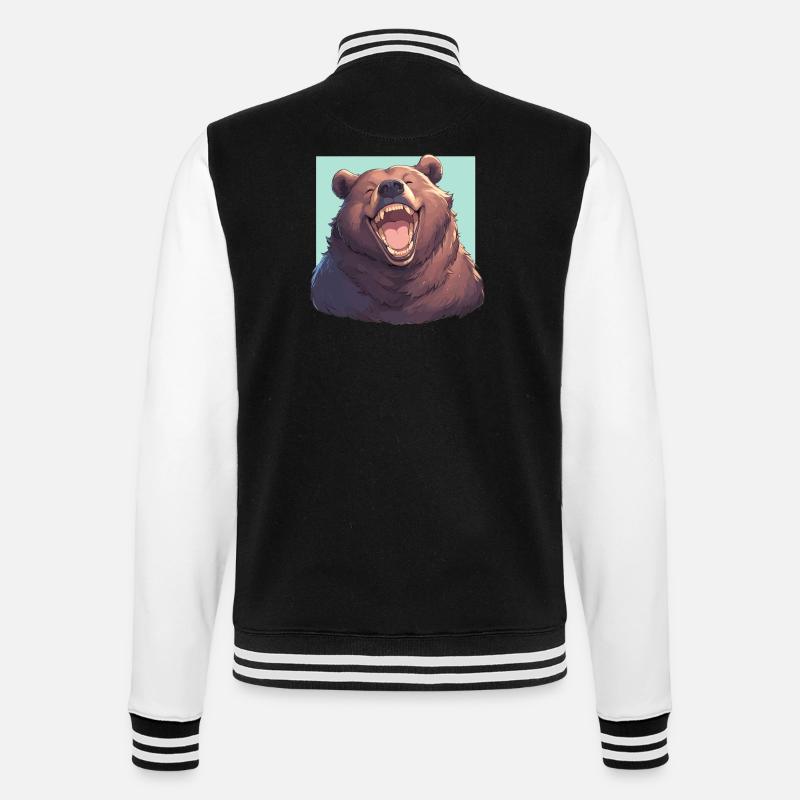 Kodiak Bear Kodiak Bear - College Sweat Jacket - black/white