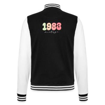 Birthday Year of birth 1983 - College Sweat Jacket - black/white - Back - Marisol (170cm)