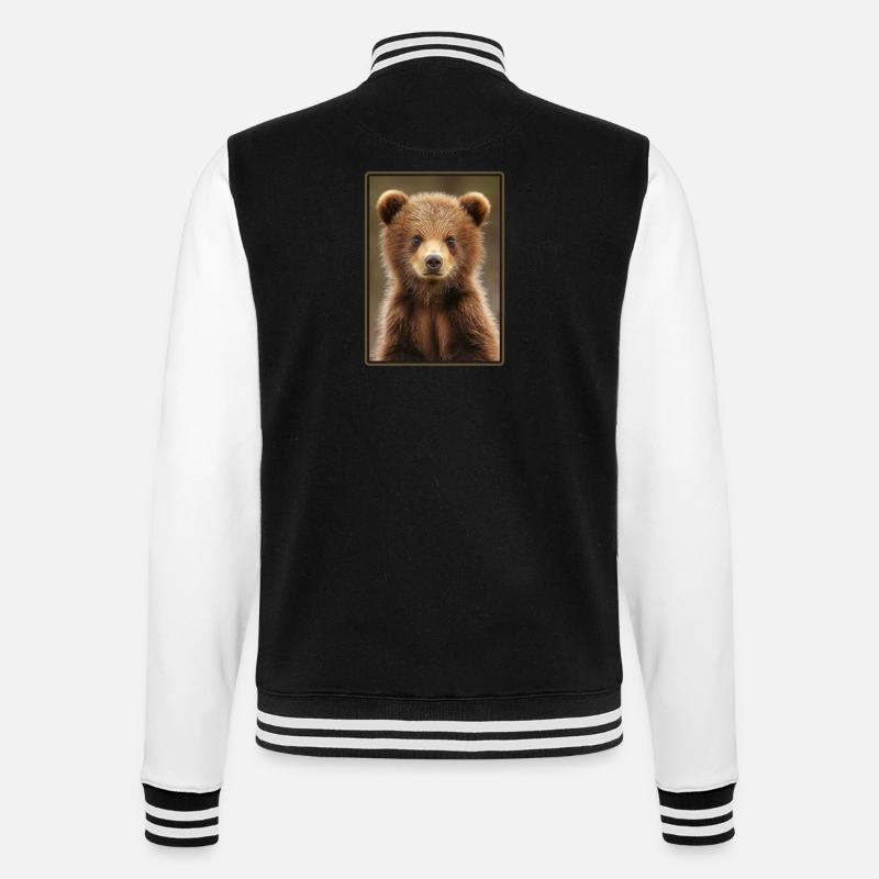 Kodiak Bear Kodiak Bear - College Sweat Jacket - black/white