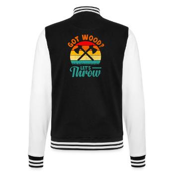 Got Wood Let’s Throw Hache Lancer Hache Lanceur - Veste Teddy - noir/blanc - Dos - Marisol (170cm)