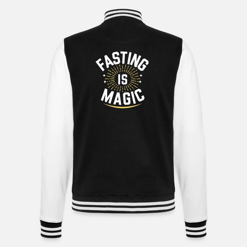 Intermittent fasting Intermittent fasting - College Sweat Jacket - black/white