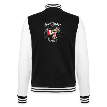 Stuttgart Ehre Stolz Tradition No II - College-Sweatjacke - Schwarz/Weiß - Hinten - Marisol (170cm)
