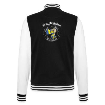 Saarbrücken Ehre Stolz Tradition No II - College-Sweatjacke - Schwarz/Weiß - Hinten - Marisol (170cm)