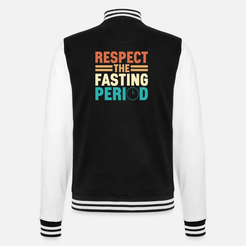 Intermittent fasting Intermittent fasting - College Sweat Jacket - black/white