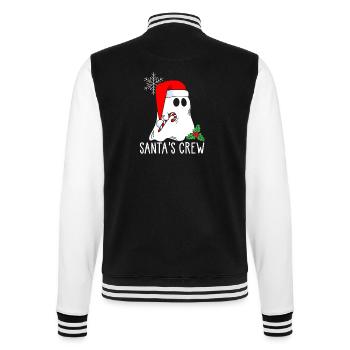 Weihnachtsmann Crew Geist Weihnachtskostüm - College-Sweatjacke - Schwarz/Weiß - Hinten - Marisol (170cm)