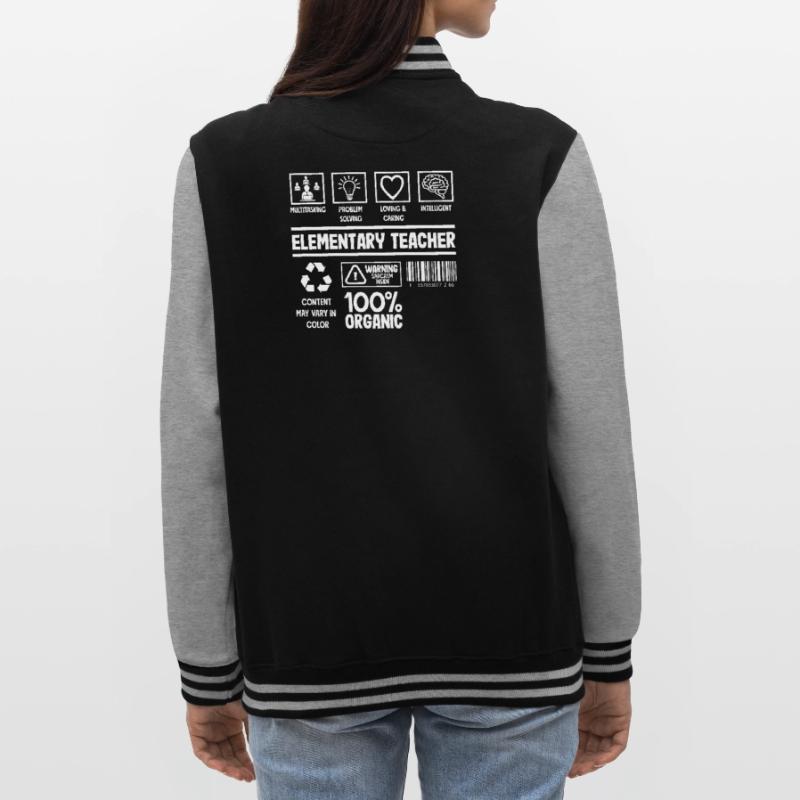 Elementary School Teacher Multitasking Problem Solving College Sweat Jacket
