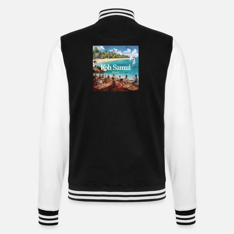 Koh Samui - Veste Teddy - noir/blanc