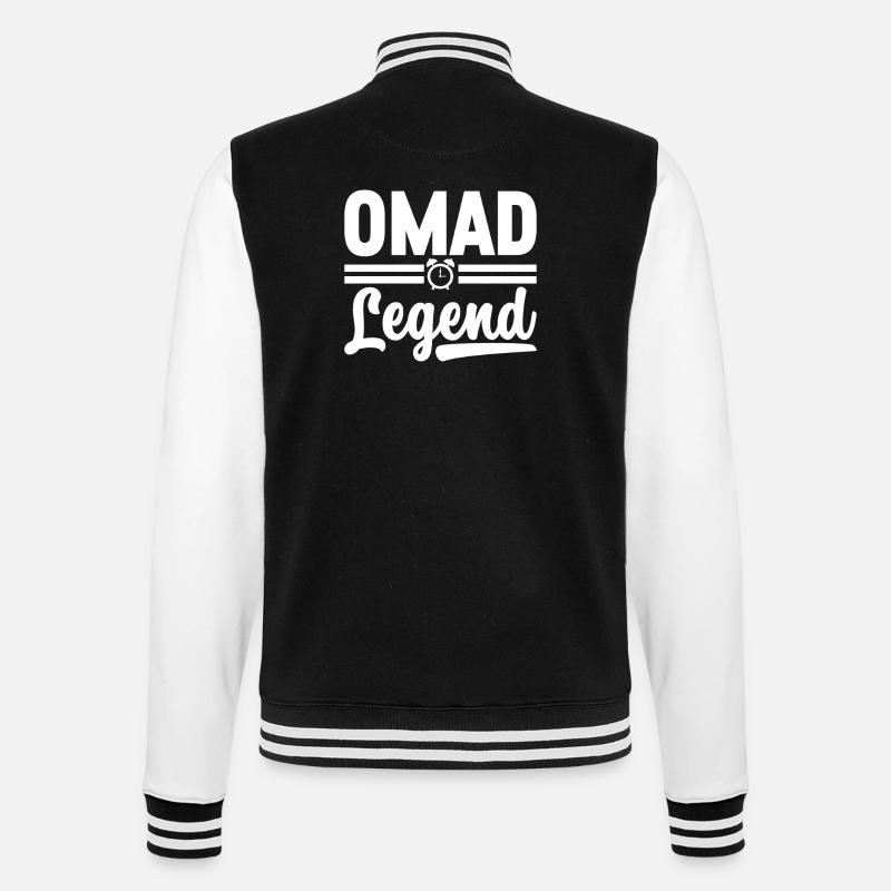 Intermittent fasting Intermittent fasting - College Sweat Jacket - black/white