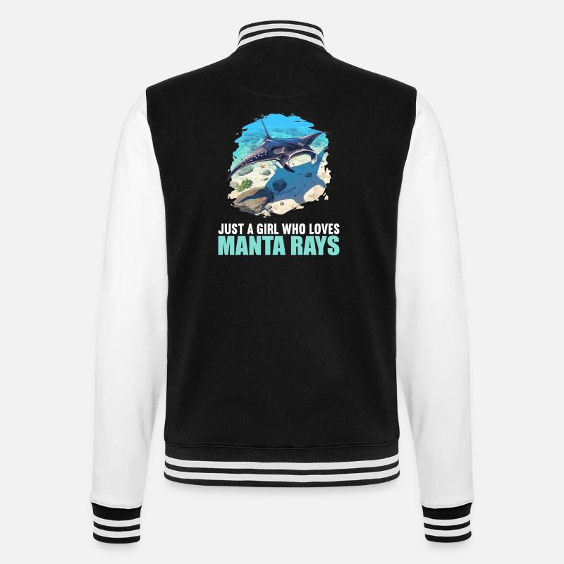 Manta Rays Manta Rays - College Sweat Jacket - black/white