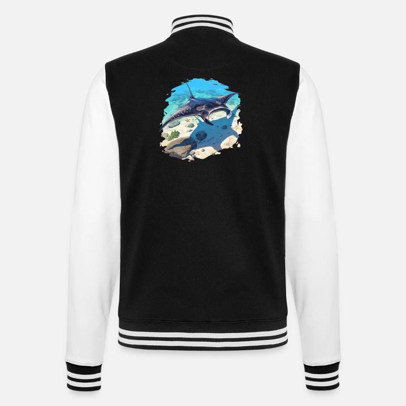 Mantas Manta Rochen - College-Sweatjacke - Schwarz/Weiß