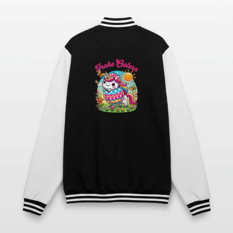 Easter Happy Easter Easter Bunny Easter Egg Spring College Sweat Jacket