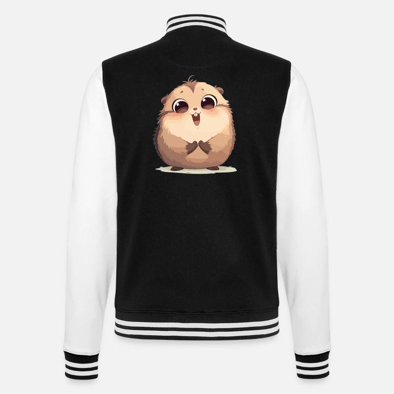 Murmeltiere Murmeltier - College-Sweatjacke - Schwarz/Weiß