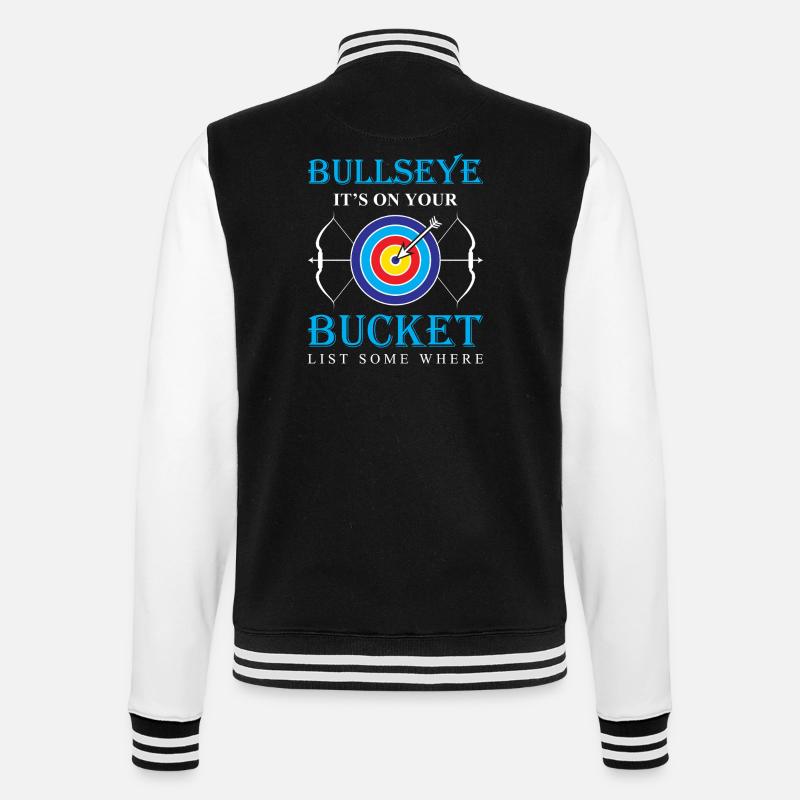 Bogenschießen Bogenschütze - College-Sweatjacke - Schwarz/Weiß