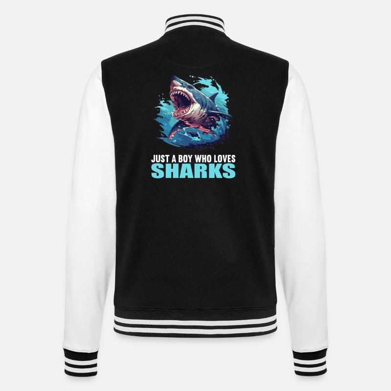 Requins Requin - Veste Teddy - noir/blanc