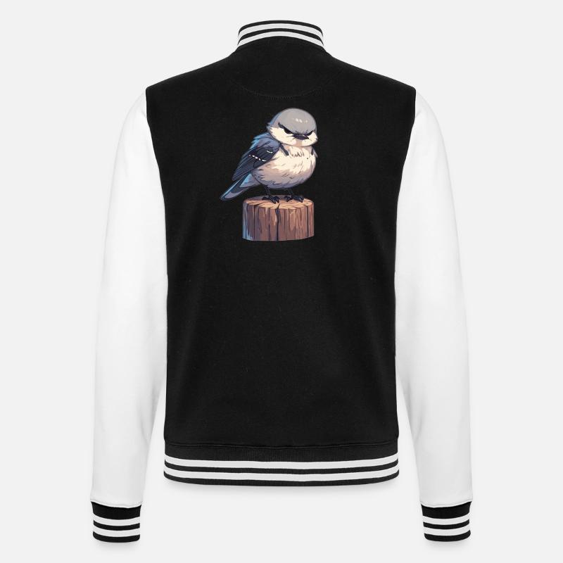 Oiseaux moqueurs Oiseaux moqueurs - Veste Teddy - noir/blanc