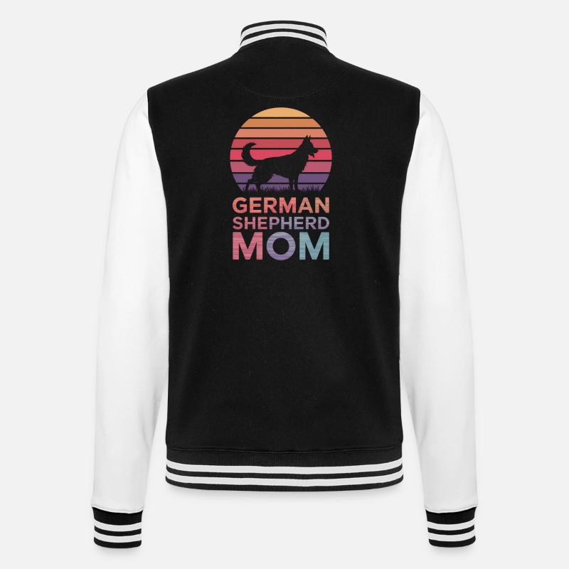 Deutscher Schäferhund Spruch Schäferhund Geschenk - College-Sweatjacke - Schwarz/Weiß
