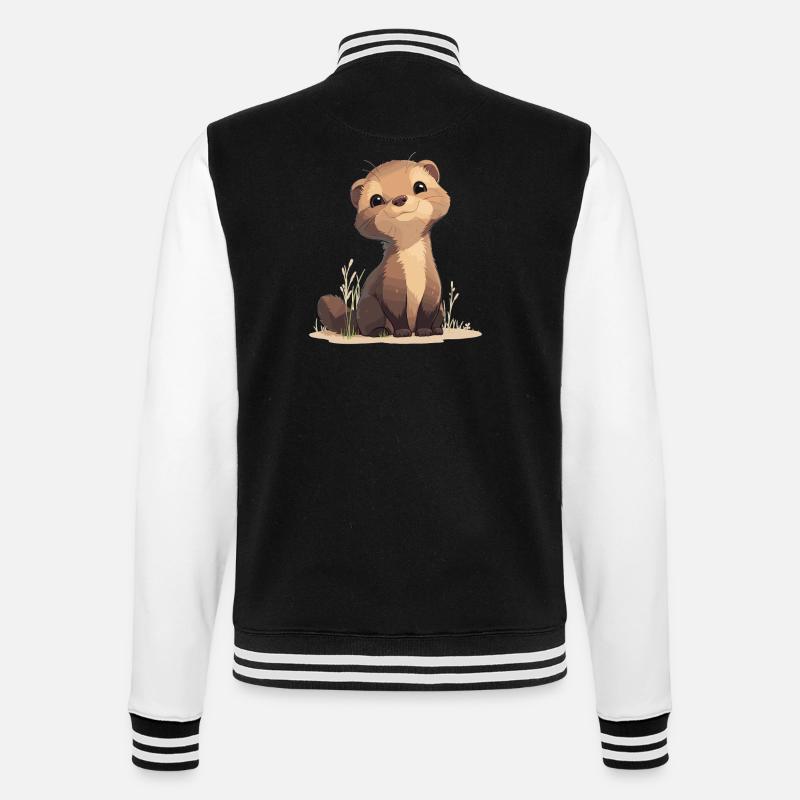 La mangouste de mangouste - Veste Teddy - noir/blanc