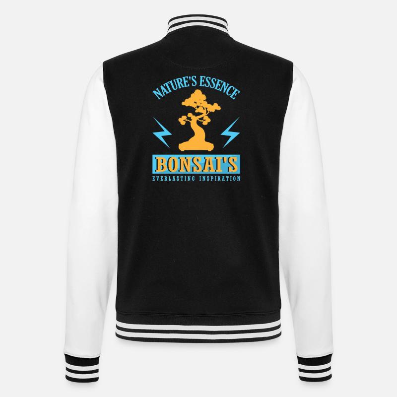 Bonsai Tree - College-Sweatjacke - Schwarz/Weiß