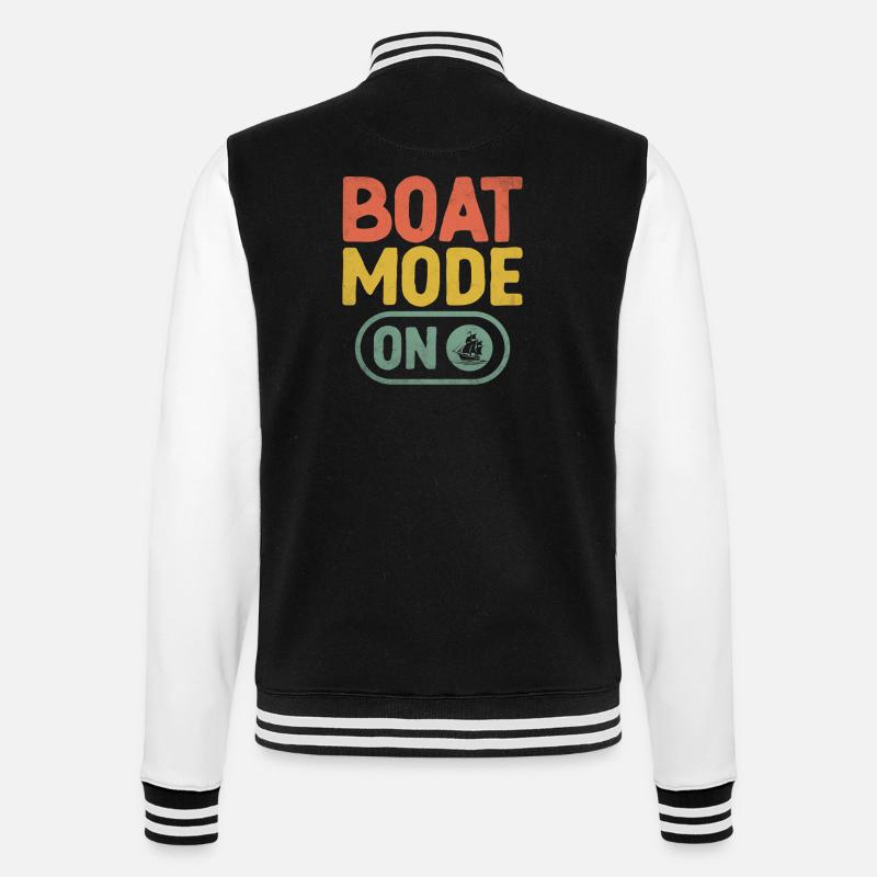 Bootsmodus auf dem Paddelboot - College-Sweatjacke - Schwarz/Weiß