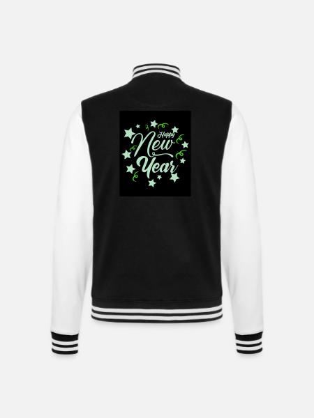 Nouvel An 7 - Veste Teddy - noir/blanc
