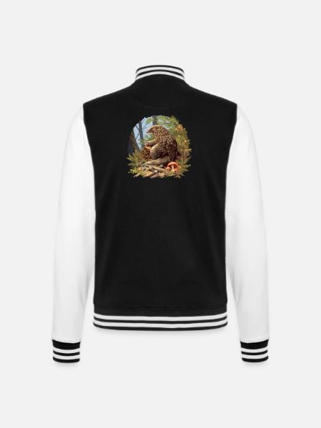 Schuppentiere Pangolin Schuppentier - College-Sweatjacke - Schwarz/Weiß