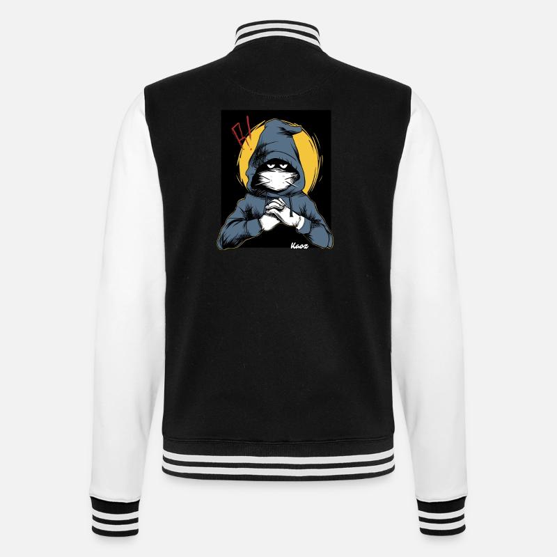 Suspect en sweat à capuche - Veste Teddy - noir/blanc